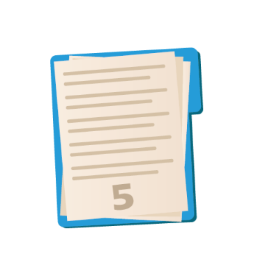 Блок из 5 (пяти) страниц
